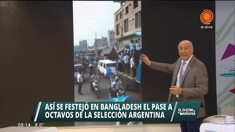Así festejó Bangladesh el triunfo argentino