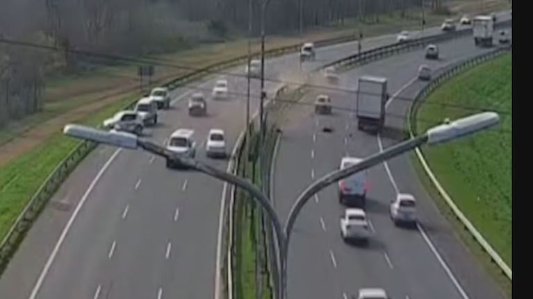 Así fue el accidente en el que murió Pablo Ariel Santillán. (Foto: captura de TN)