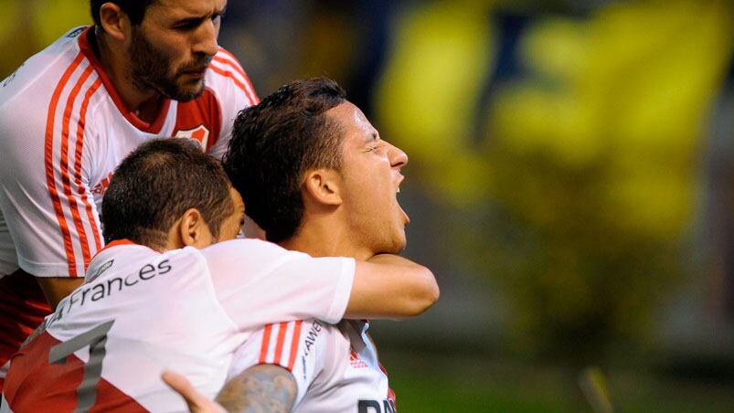 Así gritó su gol Driussi en Mar del Plata.