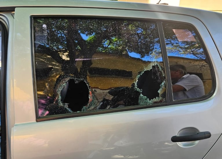Así le dejaron el auto a la víctima.