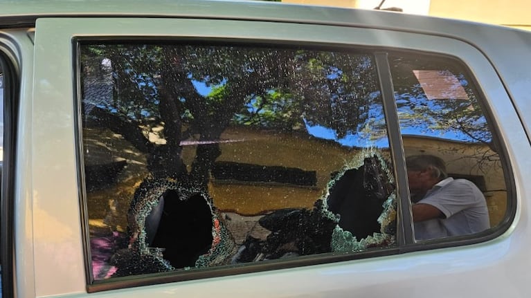 Así le dejaron el auto a la víctima.
