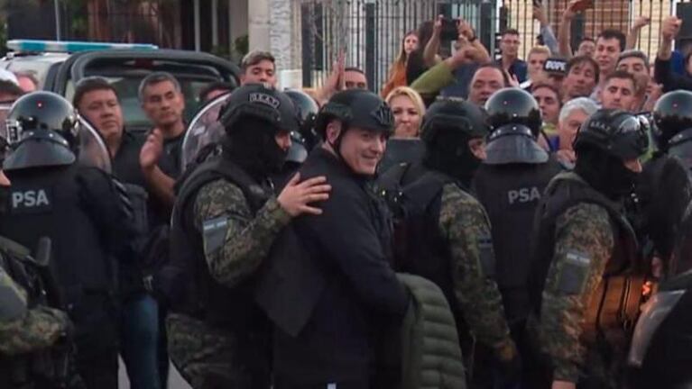 Así llegaba Mauricio Saillén a Tribunales Federales