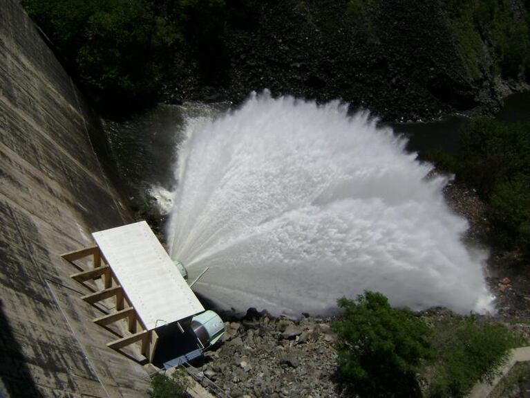 Así llegó la creciente a la cascada de Olaen