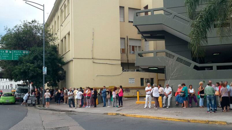 Así lucía la Terminal de ómnibus a las 7 de la mañana. 