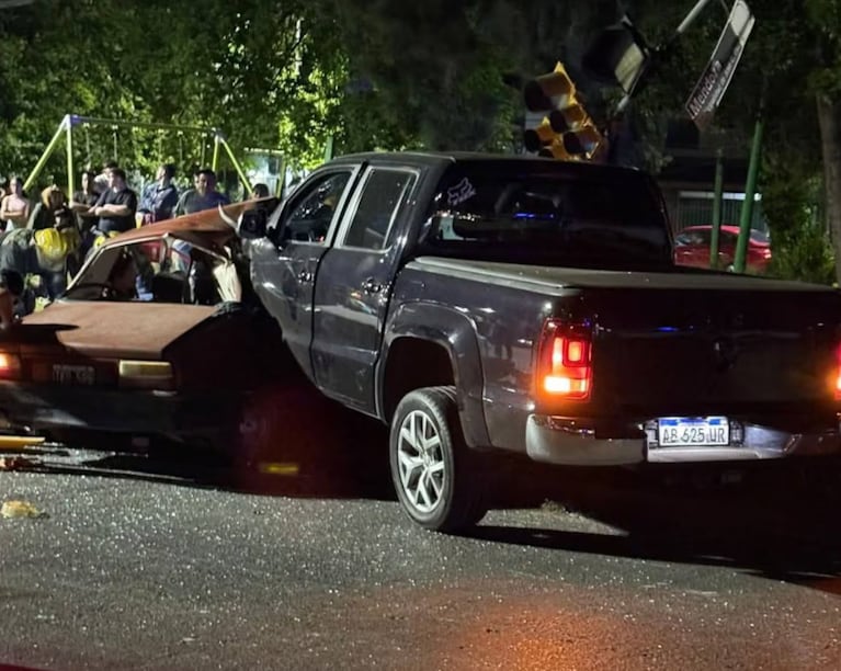 Así quedaron los vehículos tras la tragedia.