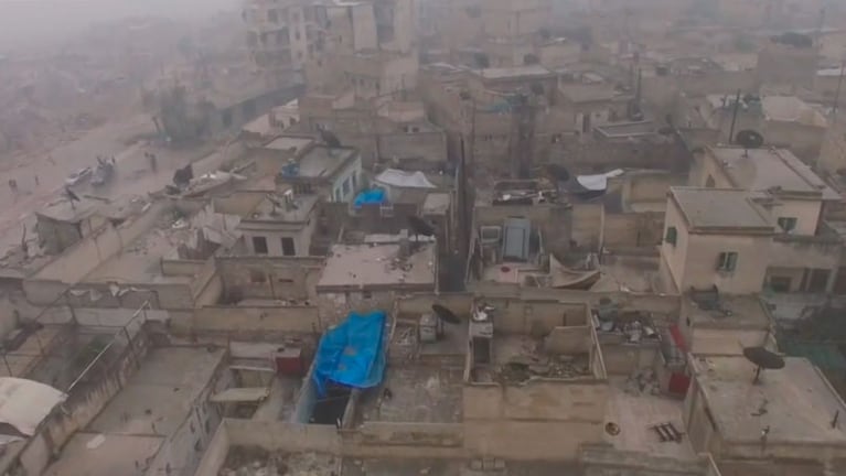 Así quedó devastada la ciudad de Alepo.