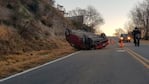 Así quedó el auto tras el accidente. Foto: Sebastián Pfaffen/ElDoce.tv