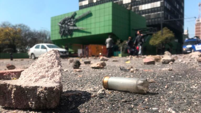 Así quedó el "campo de batalla".