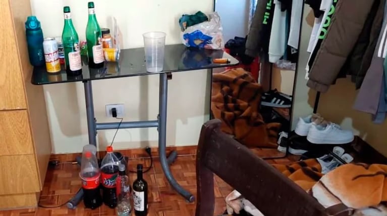 Así quedó el departamento tras el robo de las viudas negras.