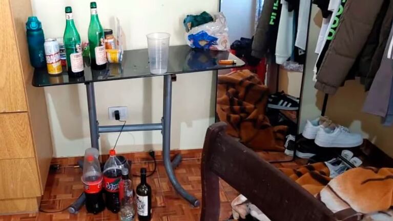 Así quedó el departamento tras el robo de las viudas negras.
