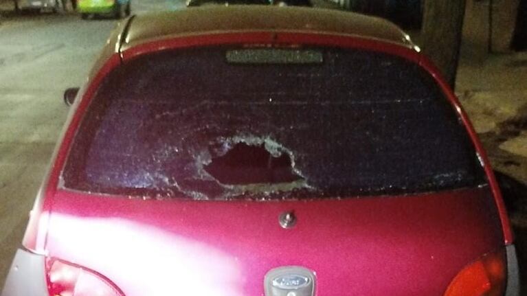 Así quedó el Ford Ka que destrozó el naranjita.