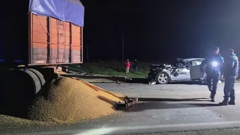 Así quedó el Mercedes Benz de la familia Quirós.