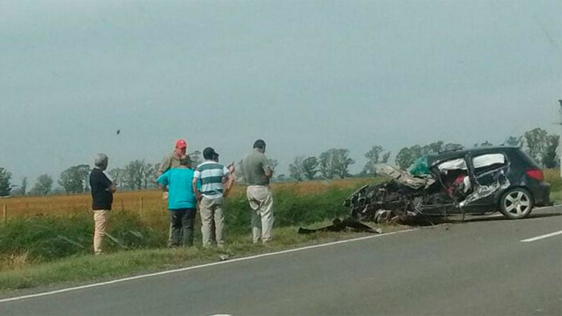 Así quedó el Peugeot 307 conducido por la víctima fatal.