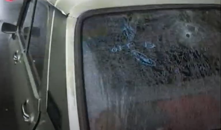 Así quedó el Renault 12 en el que iba Facundo Novillo.