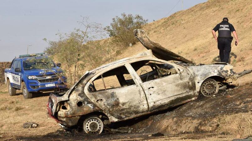 Así quedó el Renault Megane: el conductor murió. / Foto: Ramiro Pereyra La Voz