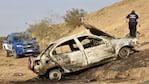 Así quedó el Renault Megane: el conductor murió. / Foto: Ramiro Pereyra La Voz