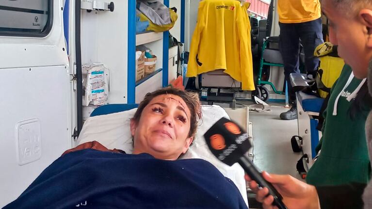 Así quedó Gisel tras ser baleada por ladrones. Foto: Julieta Pelayo/ElDoce.