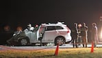 Así quedó la camioneta de De La Sota tras el choque. Foto: Clarín.