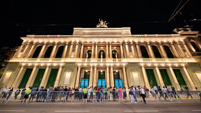 Así quedó la fachada del emblemático teatro cordobés. Foto: Gobierno de Córdoba.