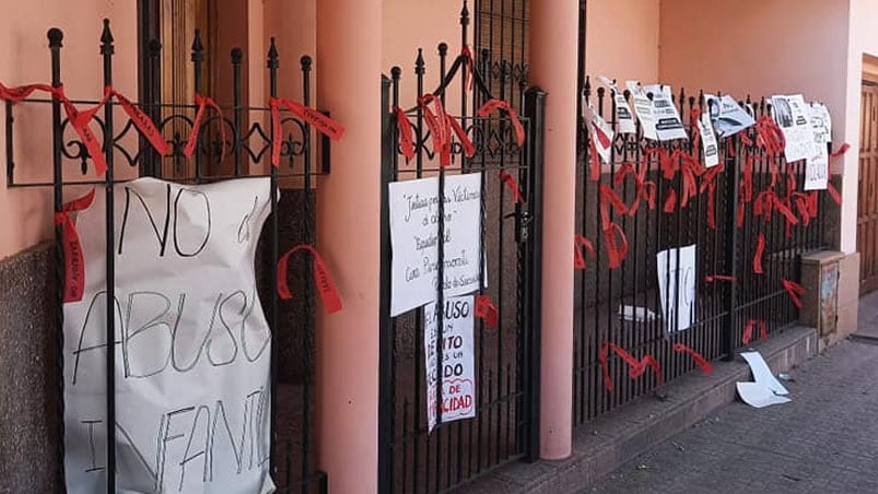 Así quedó la vivienda de Pinamonti. Foto: FM Identidad Sampacho. 