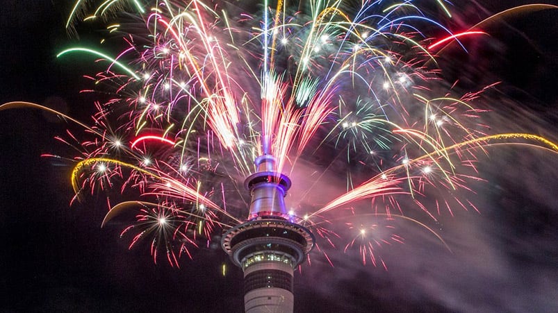 Así recibió Auckland al 2017.