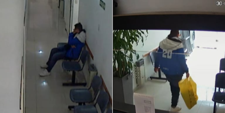 Así robaba el hombre que se hizo pasar por paciente.