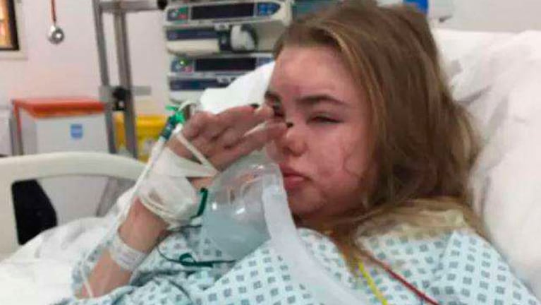 Madre comparte impactante imagen de su hija en el hospital tras consumir  una pastilla de éxtasis
