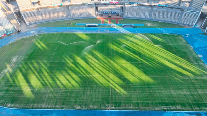 Así se ve el Kempes desde el drone de El Doce.