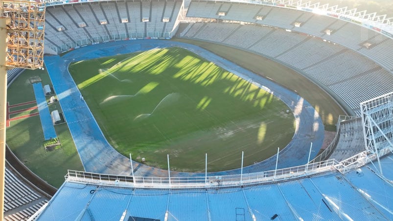 Así se ve el Kempes desde el drone de El Doce.