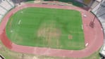 Así se ve la cancha del Kempes desde el aire.