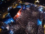 Así se ve la Plaza Próspero Molina desde el aire. Foto: Francesco Trombetta / ElDoce.tv.