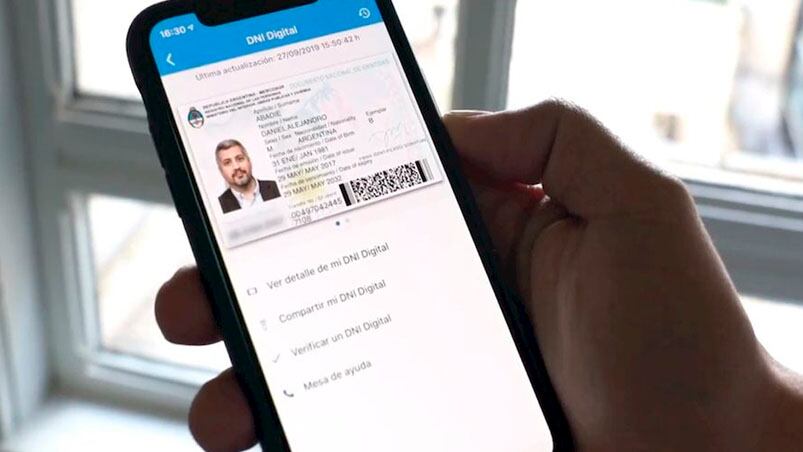Así se verá en tu celular la versión digital de tu DNI. 