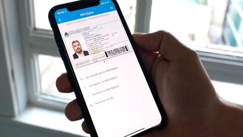Así se verá tu DNI desde el celular.