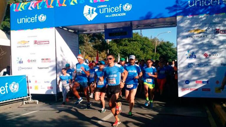 Así se vivió la primera Carrera por la Educación de Unicef en Córdoba. Foto: Karina Vallori