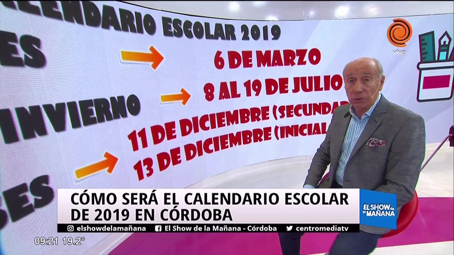 Así será el Calendario Escolar 2019