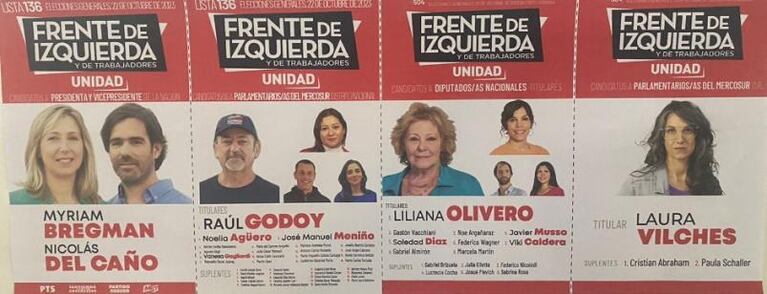 Así serán las cinco boletas para votar en las elecciones presidenciales en Córdoba