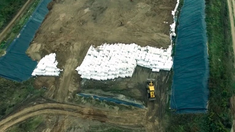 Así son enterradas las toneladas de basura del Valle de Calamuchita.