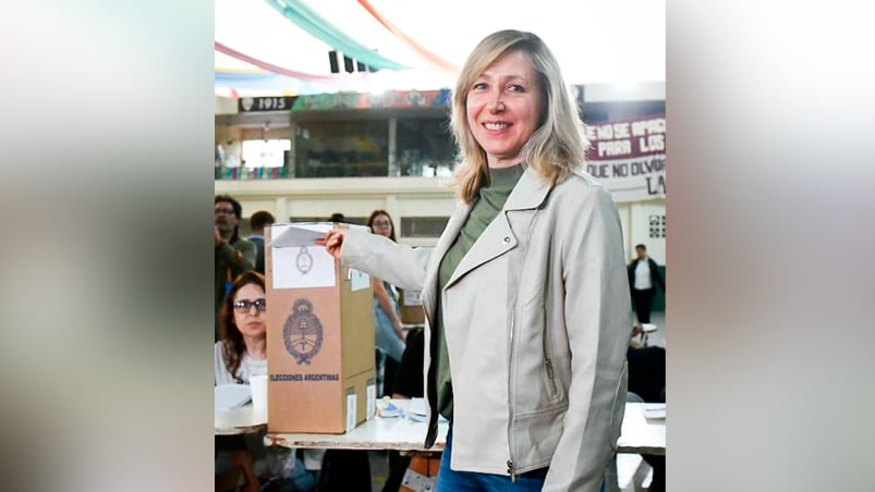 Así votó la candidata del Frente de Izquierda y de los Trabajadores.