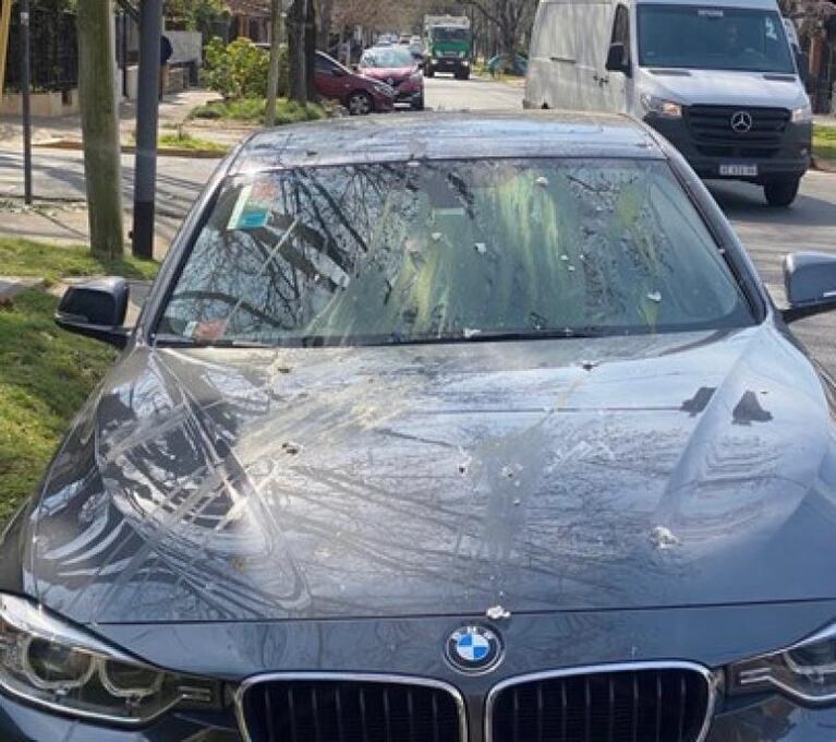 Atacaron el auto de Aníbal Lotocki tras la muerte de Silvina Luna: las fotos