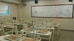 Aulas vacías en el primer día de clases en Córdoba. 