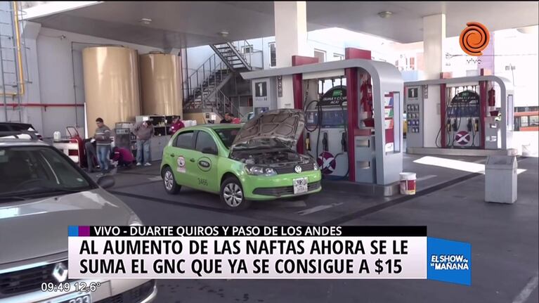 Aumentan las naftas y el GNC