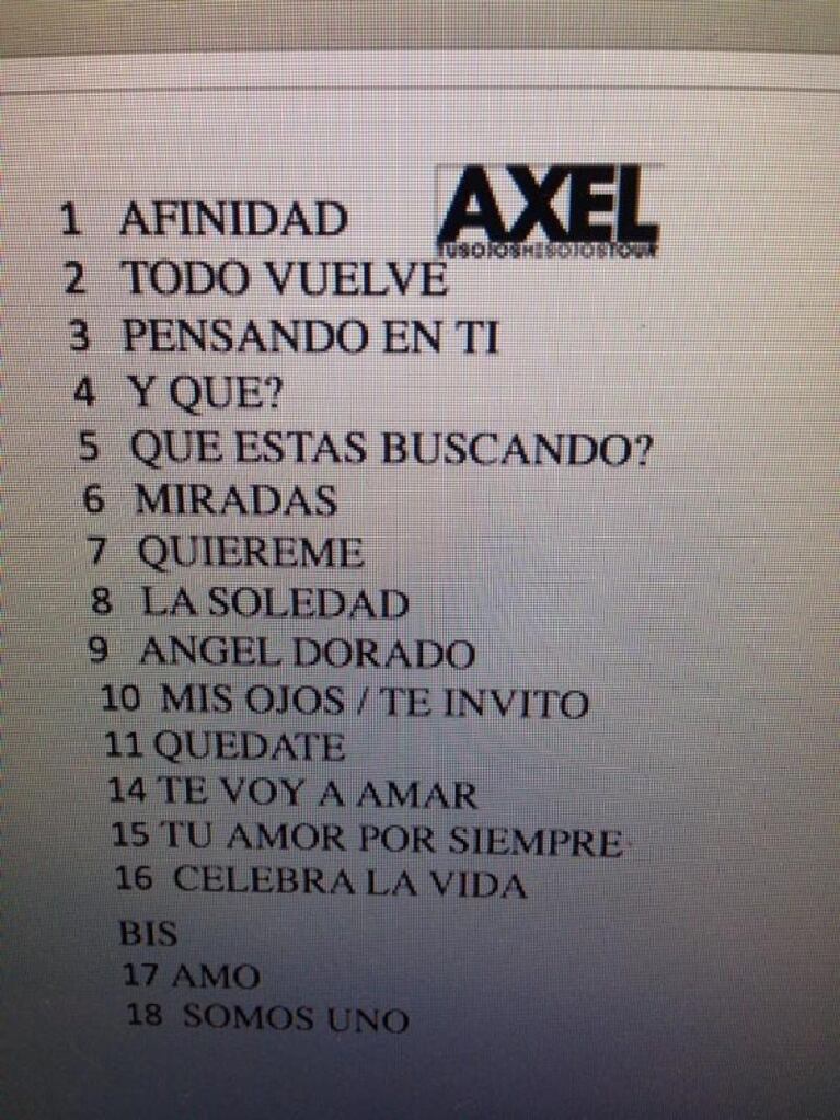 Axel brilló en su primer show en Espacio Quality