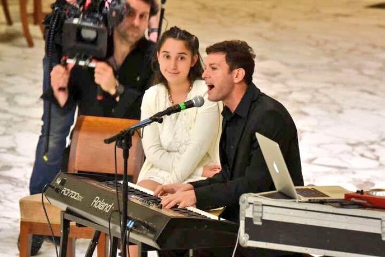 Axel celebró la vida con el Papa Francisco en Roma