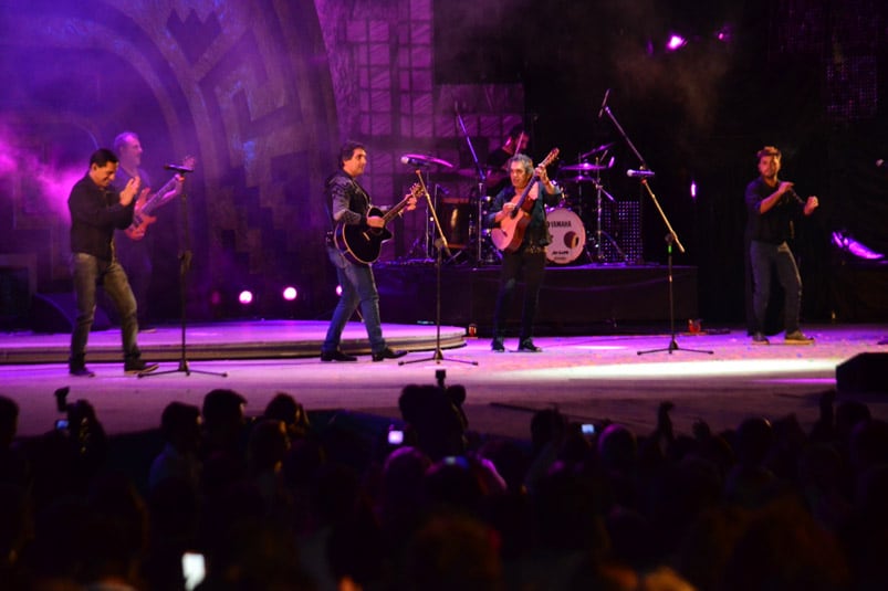 Axel fue invitado por Los Nocheros en la última noche de Cosquín 2017. Foto: Francesco Trombetta / ElDoce.tv.