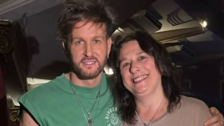 Axel junto a una de las víctimas del accidente fatal en Santa Fe.