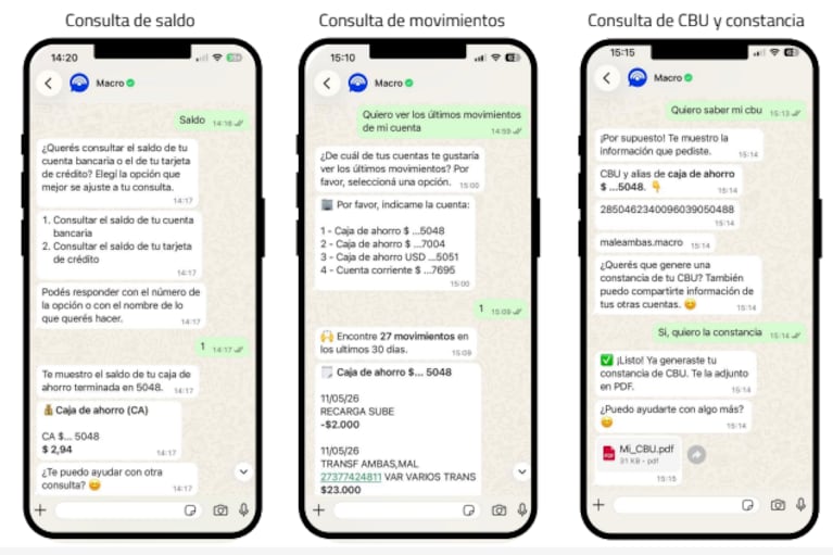Banco Macro presentó MacroChat: inteligencia artificial para operar por WhatsApp sin menús ni formularios 