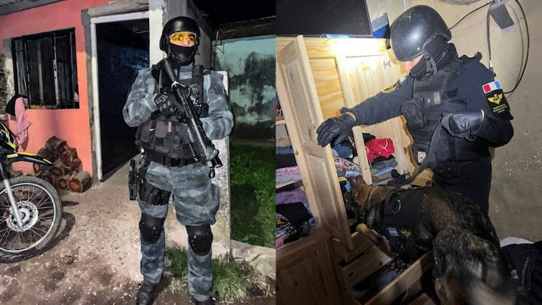 Banda narco familiar desbaratada en Corral de Bustos.