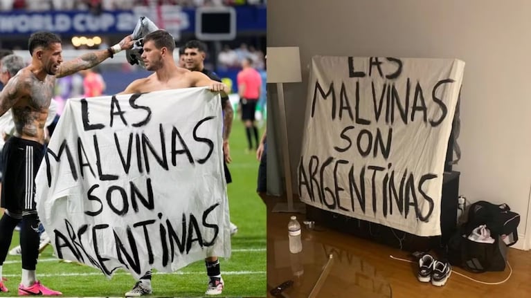 bandera malvinas jugadores seleccion