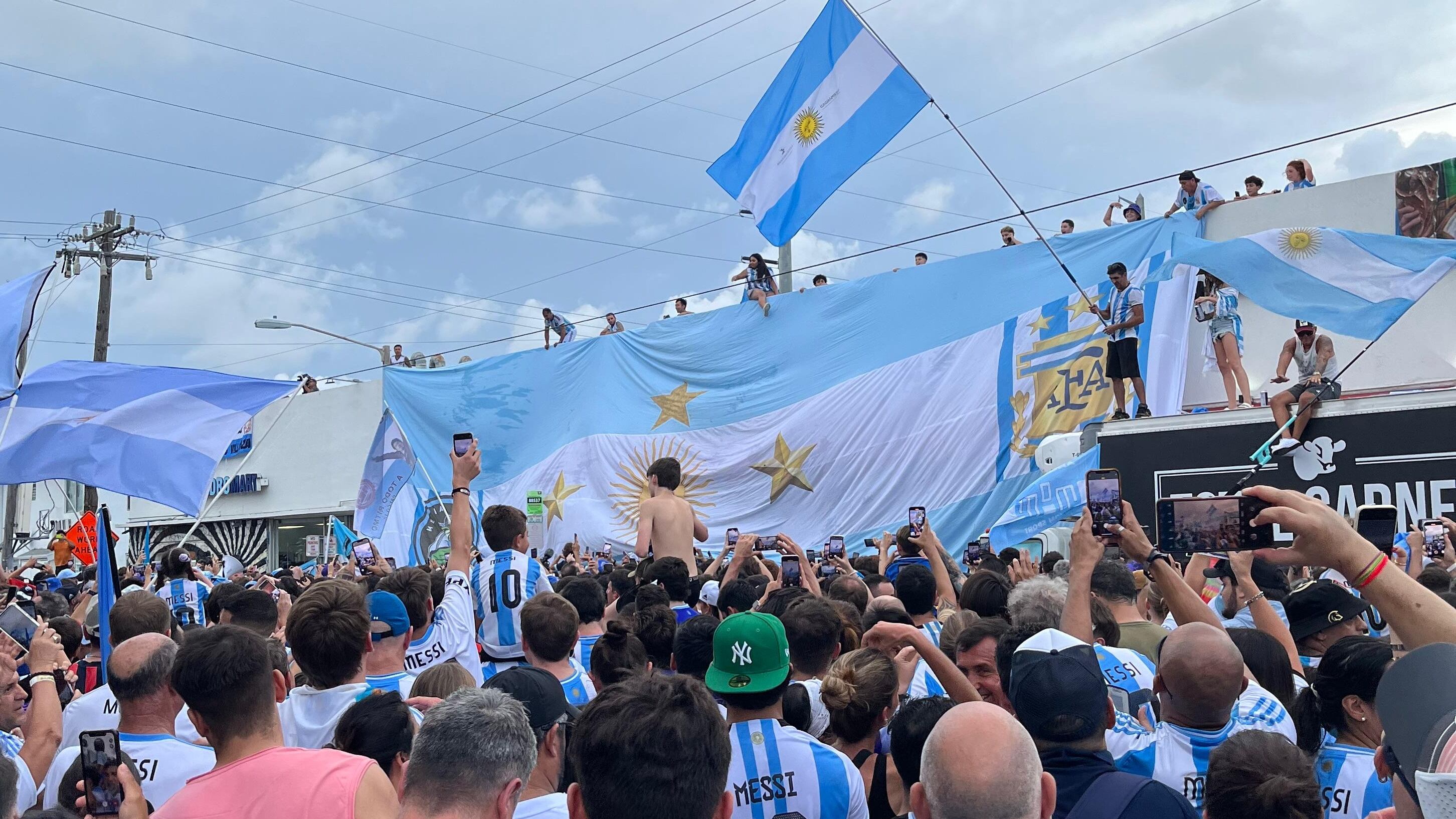 banderazo argentina final copa américa