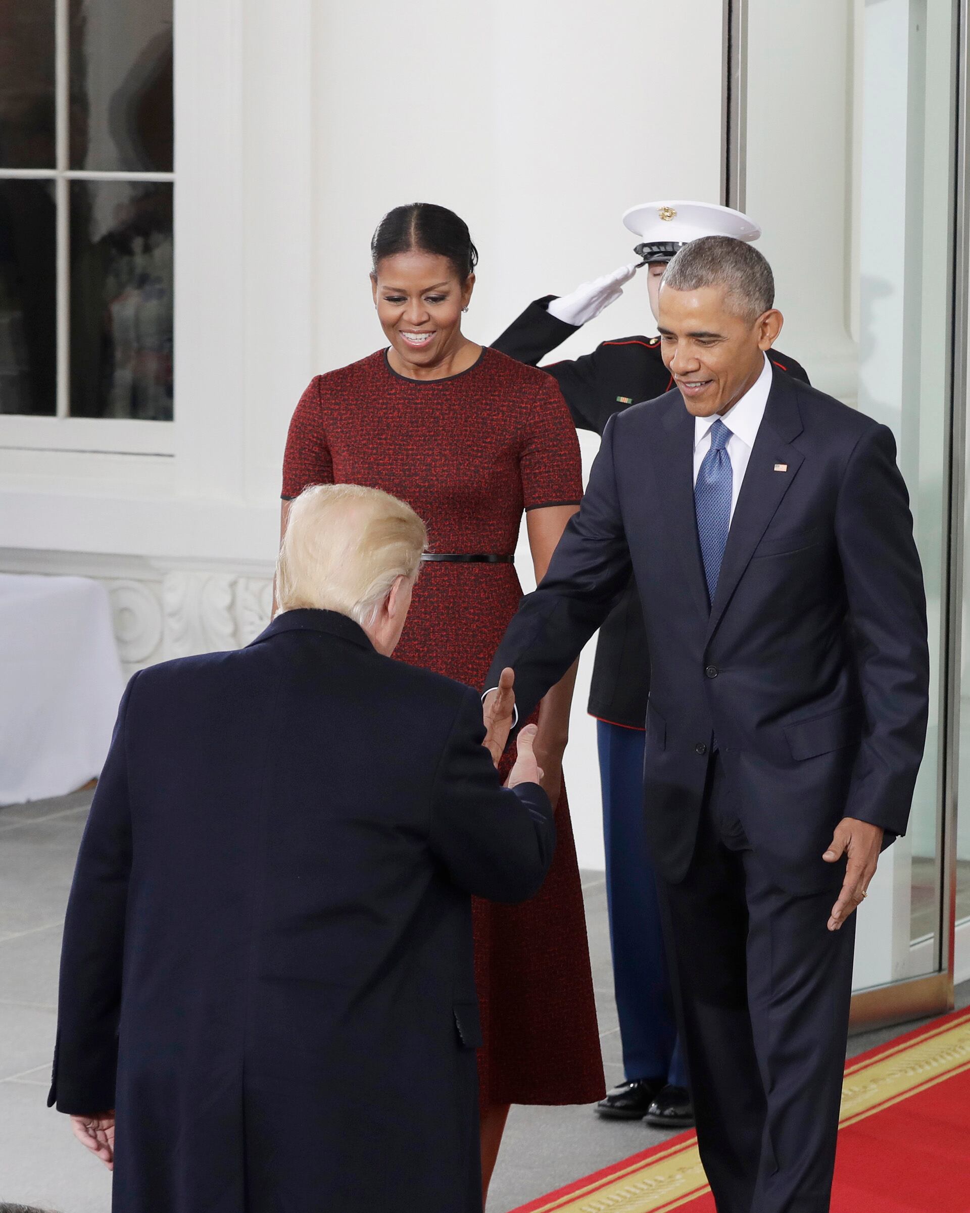 Barack Obama recibió a Trump en la Casa Blanca. 